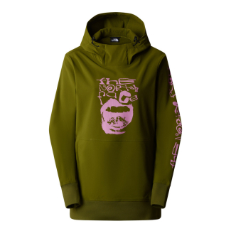 Дамско горнище W TEKNO PULLOVER HOODIE FOREST OLIVE