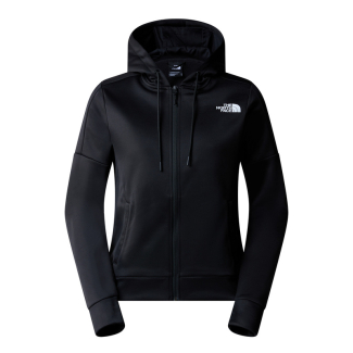 Дамско горнище W REAXION FLEECE F/Z HOODIE - TNF BLACK