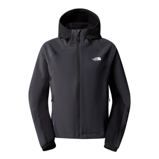 Дамско горнище W AO SOFTSHELL HOODIE ASPHALT GREY/TNF BLACK/