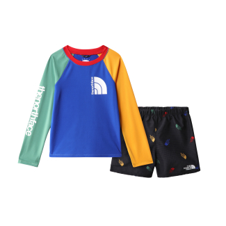 Детски комплект KID AMPHIBIOUS SUN SET TNFBLU/TNFBTSDLGGRIDPRINT