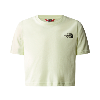 Детска тениска G S/S CROP SIMPLE DOME TEE LIME CREAM