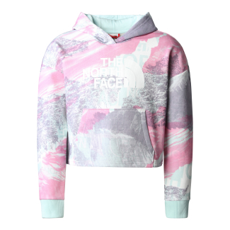 Детско горнище G DREW PEAK LIGHT HOODIE SUPER PINK GIRLS PRINT