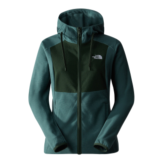 Дамско горнище W HOMESAFE FULL ZIP FLEECE HOODIE Dark Sage/Pine