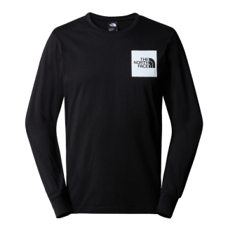 Мъжка тениска с дълъг ръкав M L/S FINE TEE TNF BLACK