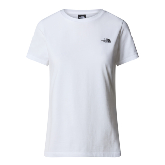 Дамска тениска W S/S SIMPLE DOME SLIM TEE TNF WHITE