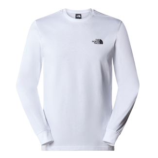 Мъжка тениска с дълъг ръкав M L/S REDBOX TEE TNF WHITE