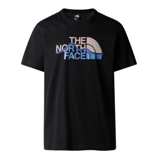 Мъжка тениска M S/S MOUNTAIN LINE TEE TNF BLACK