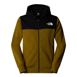 Мъжко горнище M ICON FULL ZIP HOODIE MOSS GREEN/TNF BLACK