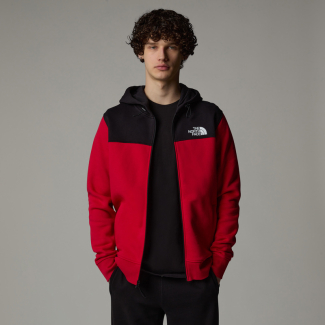 Мъжко горнище M ICON FULL ZIP HOODIE TNF RED/TNF BLACK