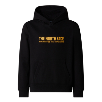 Детско горнище TEEN VARSITY GRAPHIC RELAXED HOODIE TNF BLACK