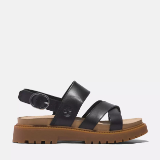 Дамски сандали Clairemont Cross Strap Sandal for Women in Black