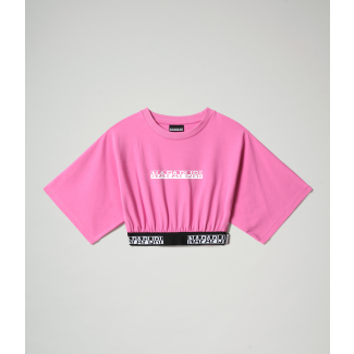 Дамски топ S-BOX CROPPED WIDE 1 - PINK SUPER