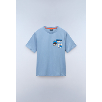 Мъжка тениска S-MONTEPIANA SS FADED DENIM I84