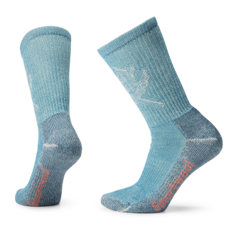 Дамски чорапи Women's Hike Classic Edition Light Cushion Leaf Pattern Crew Socks TWILIGHT BLUE