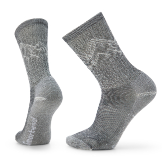 Унисекс чорапи Hike Classic Edition Light Cushion Mountain Pattern Crew Socks BLACK