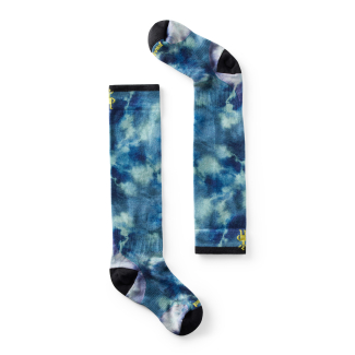 Детски чорапи Junior Ski Zero Cushion Tie Dye Print Over The Calf Socks DEEP NAVY