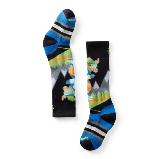 Детски чорапи Kids' Wintersport Full Cushion Mountain Moose Pattern Over The Calf Socks BLACK