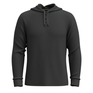 Мъжко горнище Men's Waffle Henley Hoodie CHARCOAL