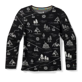 Детска термо блуза Kids` Classic Thermal Merino Base Layer BLACK SKI D 