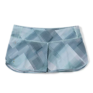 Дамски шорти Women's Merino Sport Lined Short Bleached Aqua Mountain Plaid Print