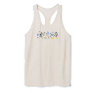 Дамски топ Women's Floral Meadow Graphic Tank Almond Heather