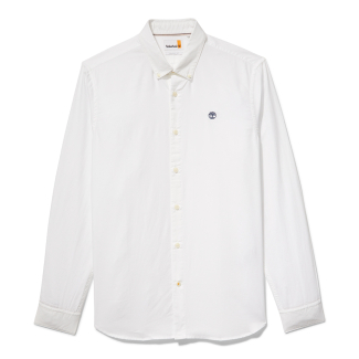 Мъжка риза LS Ela River Elevated Oxford Solid Shirt in White