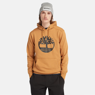 Мъжко горнище Kennebec River Tree Logo Hoodie for Men in Yellow and Black