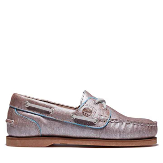 Дамски мокасини EK+ Classic Boat Shoe for Women in Silver