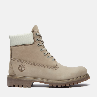 Мъжки обувки Timberland Premium 6 INCH LACE UP WATERPROOF BOOT MD GREY NUBUCK W LT GREEN