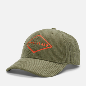 Мъжка шапка All Gender Corduroy Cap in Green