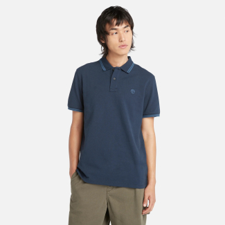 Мъжка тениска Millers River Tipped Pique Polo for Men in Dark Blue