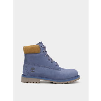 Детски обувки Timberland Premium 6 INCH LACE UP WATERPROOF BOOT DARK BLUE NUBUCK W OLIVE Х
