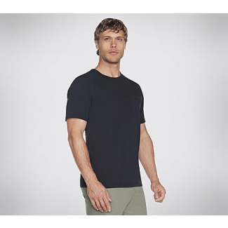 Мъжка тениска SKECH-BREEZE SLUB POCKET TEE BLK