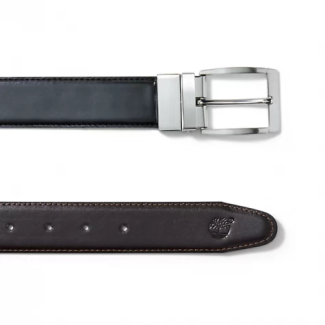 Мъжки колан Reversible Leather Belt for Men in Dark Brown/Black