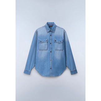 Мъжка риза O-KIENE LS DENIM D1B 