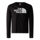 Детска тениска с дълъг ръкав TEEN L/S EASY TEE TNF BLACK