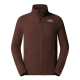 Мъжко поларено горнище M 100 GLACIER FULL ZIP - SMOKEY BROWN