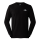 Мъжка тениска с дълъг ръкав M L/S EASY TEE TNF BLACK