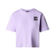 Дамска тениска W S/S CROPPED FINE TEE LITE LILAC