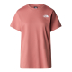 Дамска тениска W S/S RELAXED REDBOX TEE LIGHT MAHOGANY