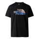 Мъжка тениска M S/S MOUNTAIN LINE TEE TNF BLACK