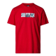 Мъжка тениска M S/S TEE EXPEDITION SYSTEM GRAPHIC TNF RED