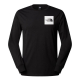 Мъжка тениска с дълъг ръкав M L/S FINE TEE TNF BLACK