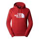 Мъжко горнище M LIGHT DREW PEAK PULLOVER HOODIE IRON RED