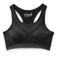 Дамско бюстие Women's Merino Sport Seamless Racerback Bra Black