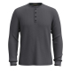 Мъжка блуза Men's Waffle Long Sleeve Henley CHARCOAL