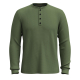 Мъжка блуза Men's Waffle Long Sleeve Henley FERN GREEN