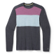 Мъжка термо блуза Men's Classic Thermal Merino Base Layer Colorblock Crew CHARCOAL/ARGYLE PURPLE