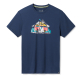 Мъжка тениска River Van Graphic Short Sleeve Tee Slim Fit DEEP NAVY