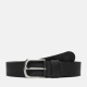 Мъжки колан  Canyon Lake Embossed Leather Belt BLACK